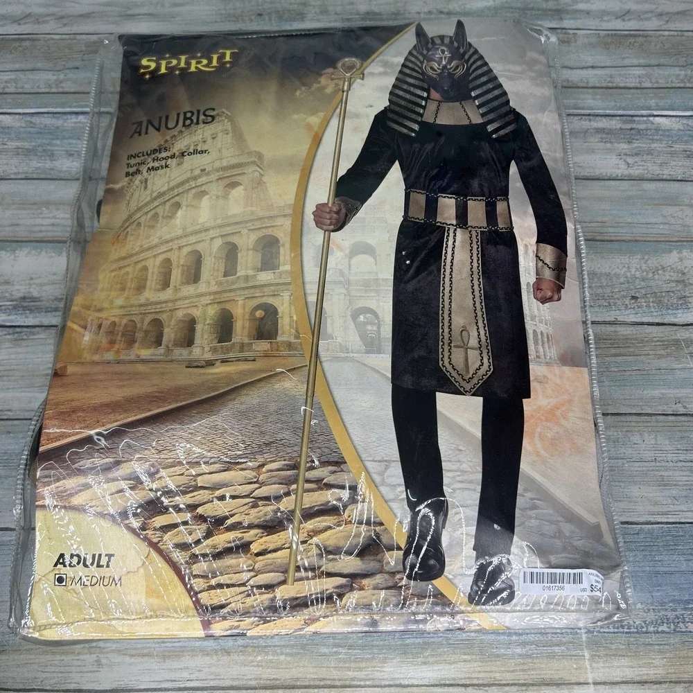 Anubis Halloween Costume Medium Pharoah Ancient Egypt Jackal Adult‎ Cosplay - Picture 3 of 11